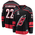 Seanshop C.Hurricanes #22 Logan Stankoven Black 2026 Stanley Cup Champions Home Breakaway Stitched Jerseys