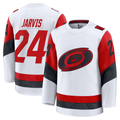 Seanshop C.Hurricanes #24 Seth Jarvis White Away Premium Stitched Jerseys