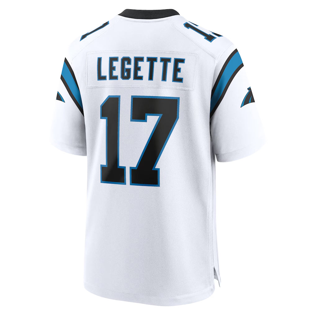 Seanshop C.Panthers #17 Xavier Legette Player White Home Game Stitched Jerseys
