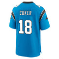 Seanshop C.Panthers #18 Jalen Coker Player Blue Home Game Stitched Jerseys