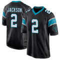 Seanshop C.Panthers #2 Mike Jackson Player Black Game Stitched Jerseys