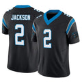 Seanshop C.Panthers #2 Mike Jackson Player Black Vapor F.U.S.E. Limited Home Game Stitched Jerseys