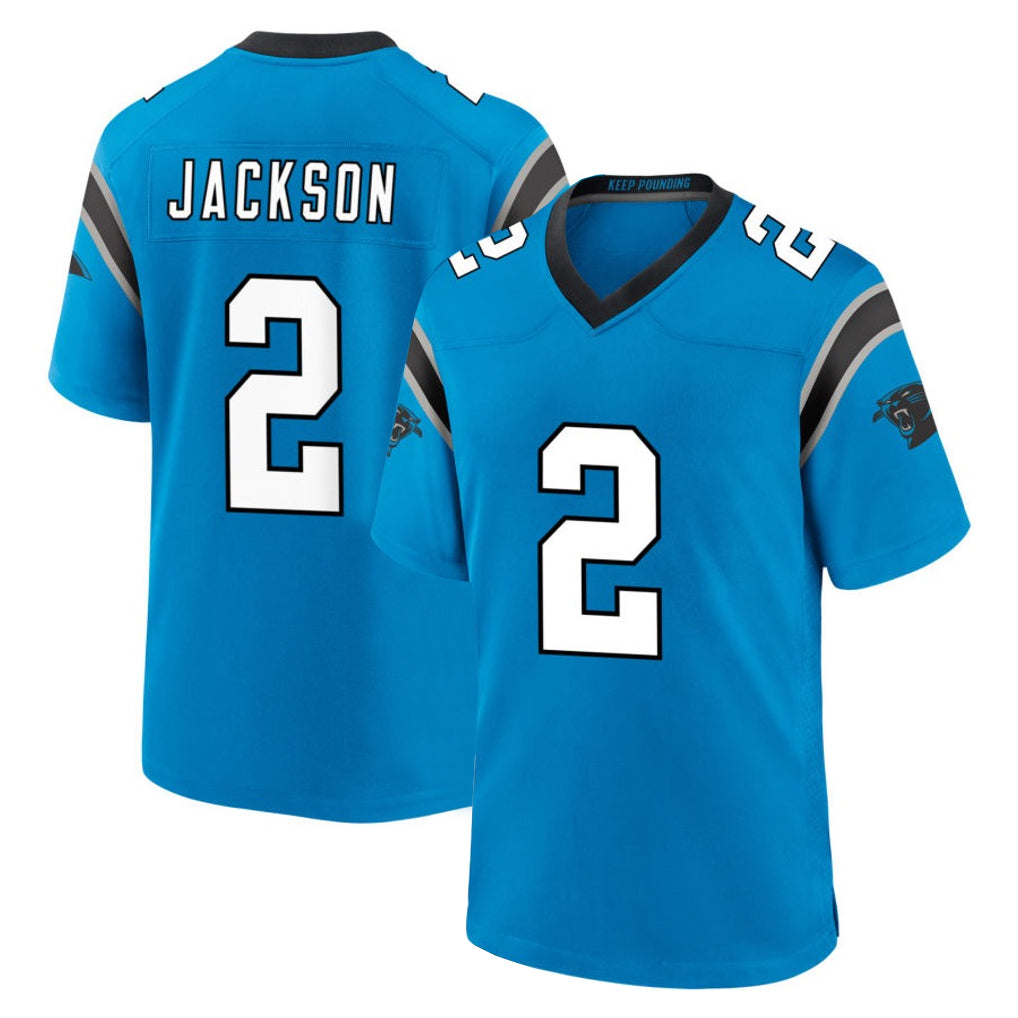 Seanshop C.Panthers #2 Mike Jackson Player Blue Home Game Stitched Jerseys