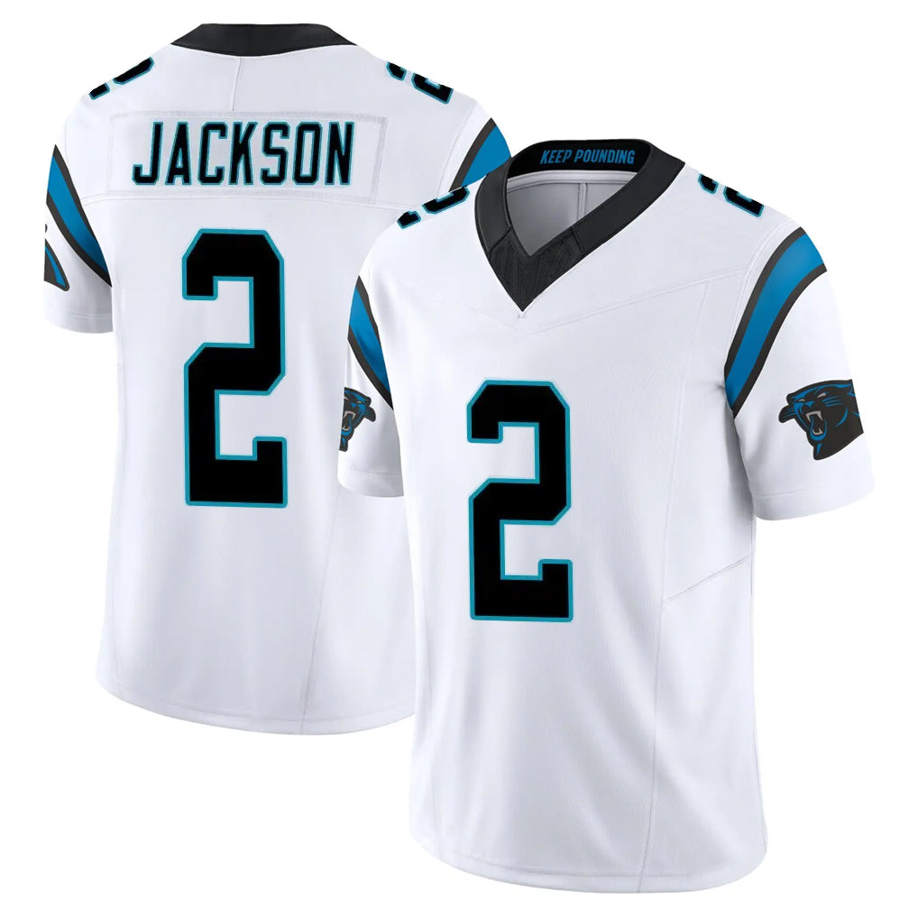 Seanshop C.Panthers #2 Mike Jackson Player White Vapor F.U.S.E. Limited Home Game Stitched Jerseys