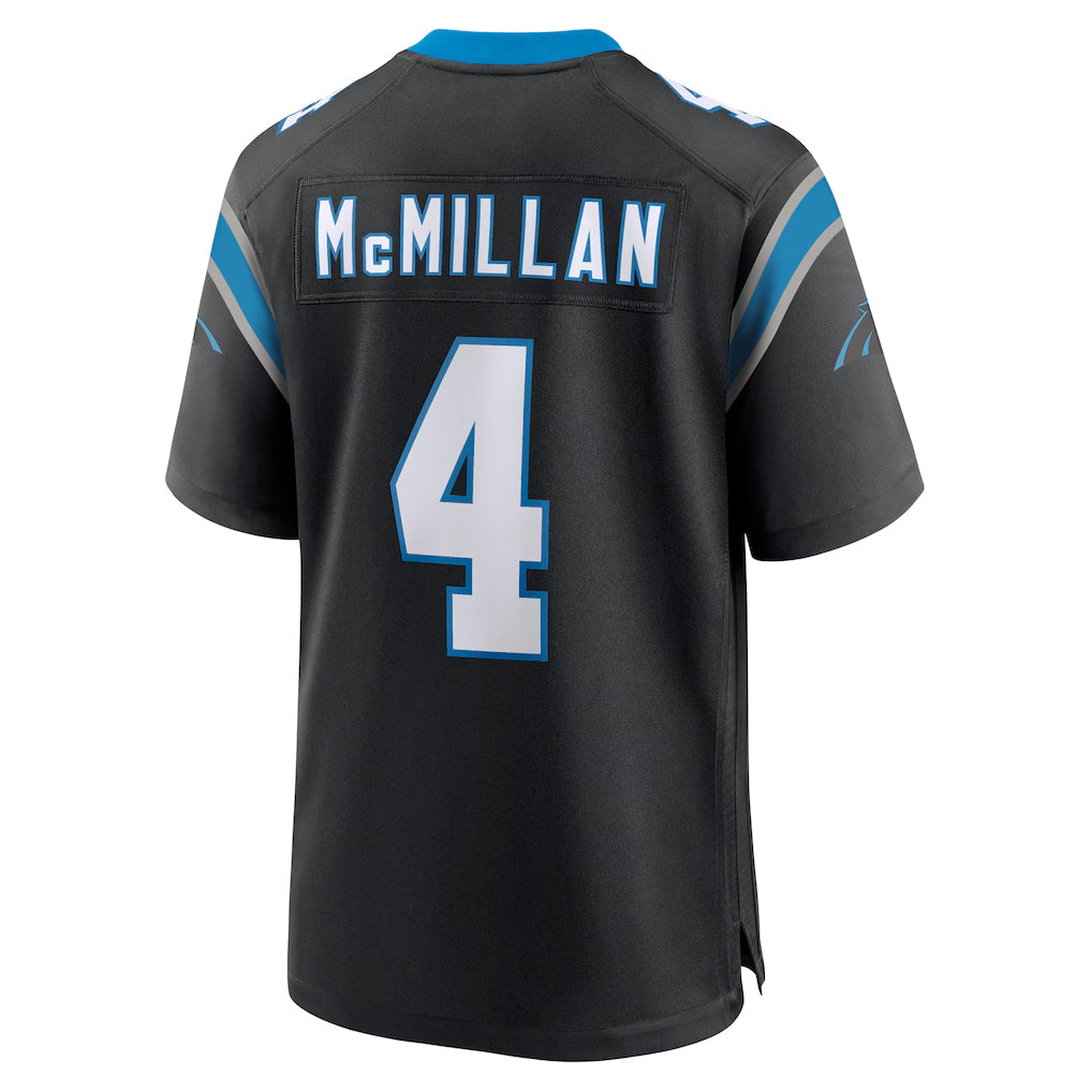 Seanshop C.Panthers #4 Tetairoa McMillan Player Black Home Game Stitched Jerseys