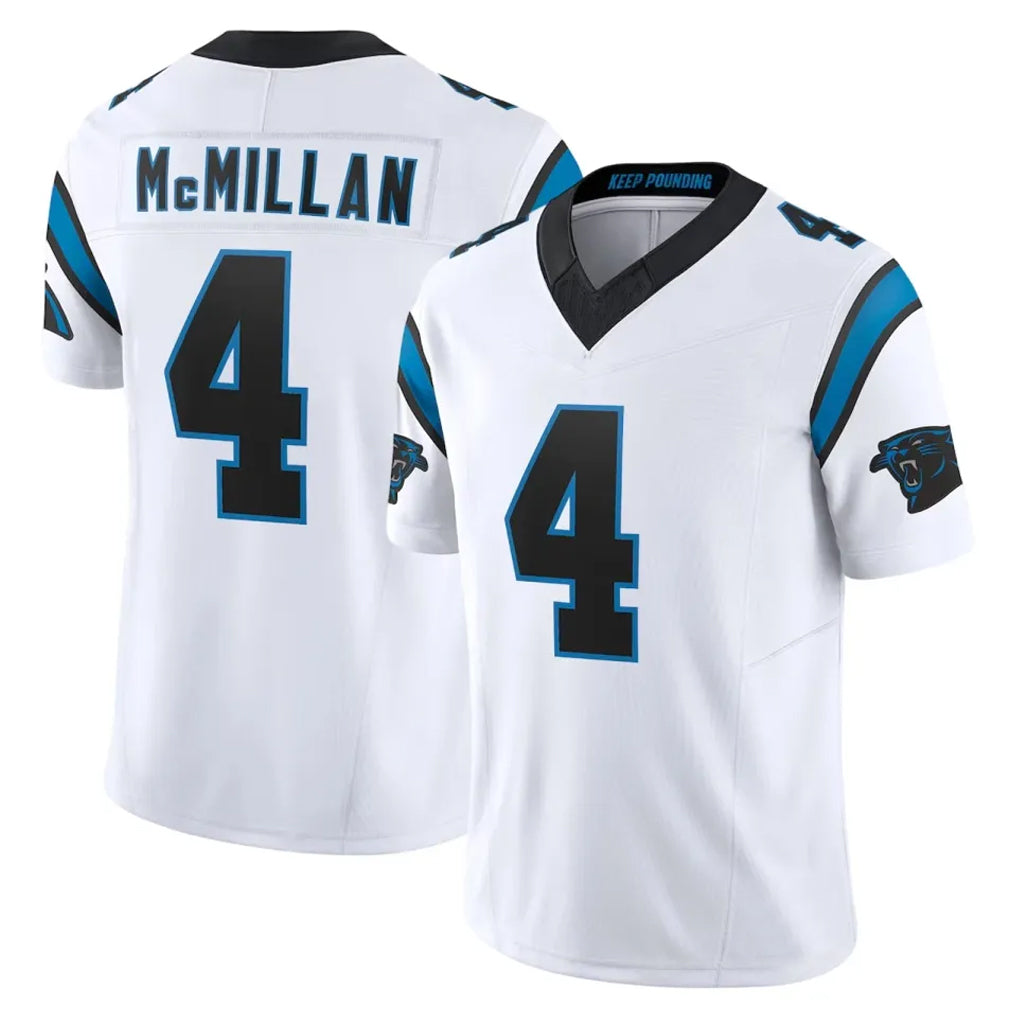 Seanshop C.Panthers #4 Tetairoa McMillan Player White Vapor F.U.S.E. Limited Home Game Stitched Jerseys
