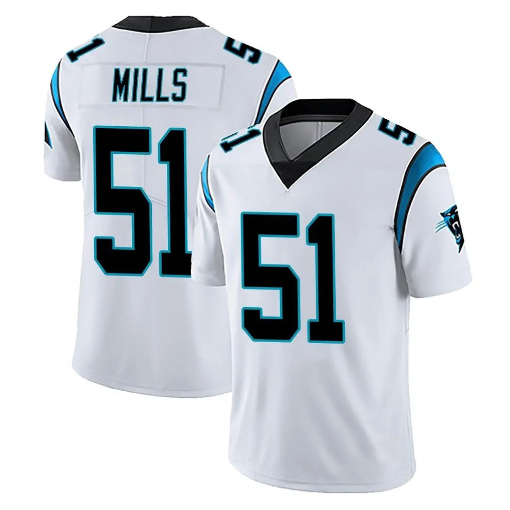 Seanshop C.Panthers #51 Sam Mills Player White Vapor Untouchable Limited Game Stitched Jerseys