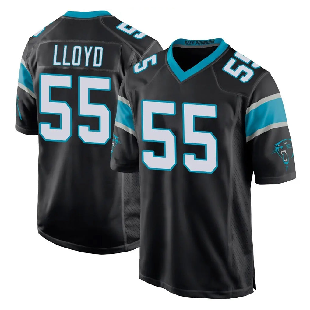 Seanshop C.Panthers #55 Devin Lloyd Player Black Game Stitched Jerseys