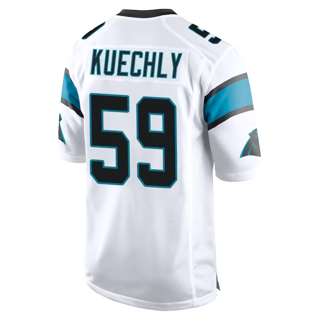 Seanshop C.Panthers #59 Luke Kuechly Player White Game Stitched Jerseys