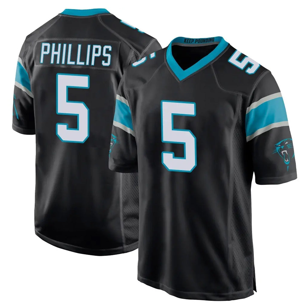 Seanshop C.Panthers #5 Jaelan Phillips Player Black Game Stitched Jerseys