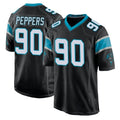 Seanshop C.Panthers #90 Julius Peppers Player Black Game Stitched Jerseys