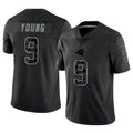 Seanshop C.Panthers #9 Bryce Young Player Black REFLECTIVE Limited Game Stitched Jerseys
