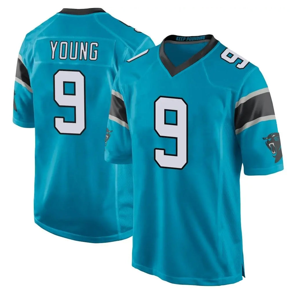 Seanshop C.Panthers #9 Bryce Young Player Blue Game Stitched Jerseys