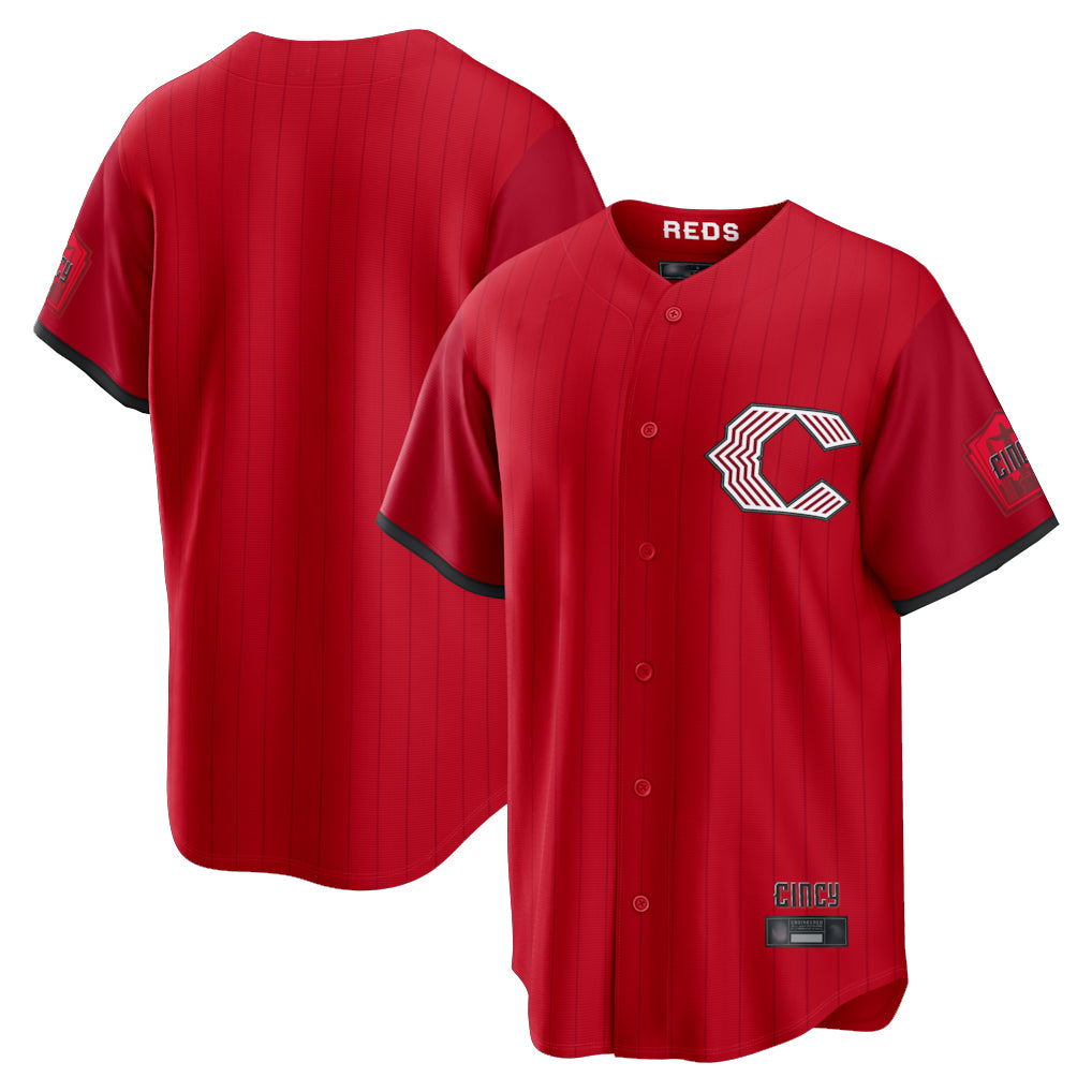 Seanshop C.Reds Red 2026 City Connect Home Game Blank Player Stitched Jerseys
