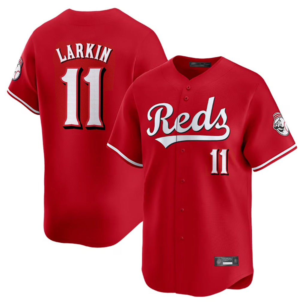 Seanshop C.Reds #11 Barry Larkin Player Red Home Limited Stitched Jerseys
