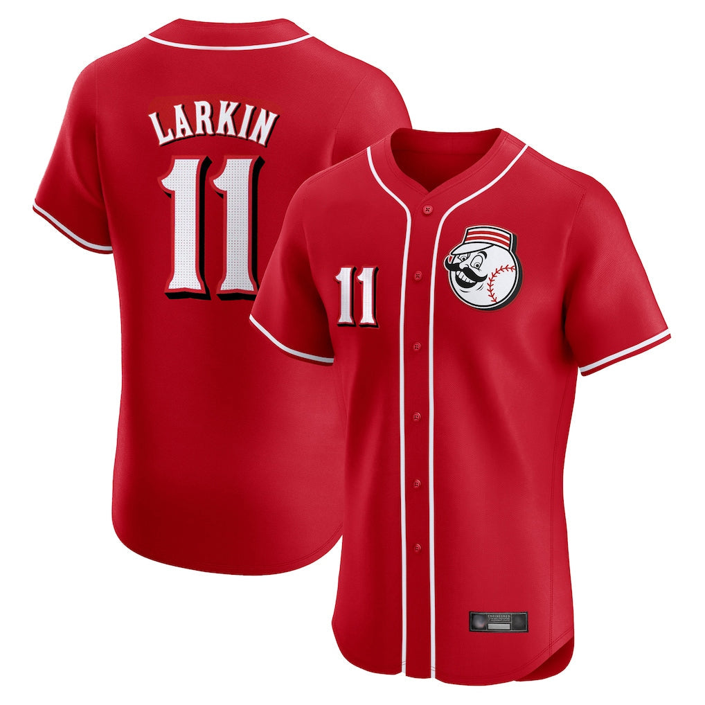 Seanshop C.Reds #11 Barry Larkin Player Red Limited Elite Home Game Stitched Jerseys