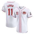 Seanshop C.Reds #11 Barry Larkin Player White Limited Elite Home Stitched Jerseys