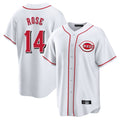 Seanshop C.Reds #14 Pete Rose Player White Game Home Stitched Jerseys