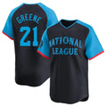 Seanshop C.Reds #21 Hunter Greene Player Navy Limited National League All-Star Game Stitched Jerseys