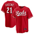 Seanshop C.Reds #21 Hunter Greene Player Red Home Game Stitched Jerseys