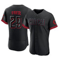 Seanshop C.Reds #29 TJ Friedl Player Black City Connect Limited Elite Home Stitched Jerseys