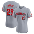 Seanshop C.Reds #29 TJ Friedl Player Gray Limited Elite Home Stitched Jerseys