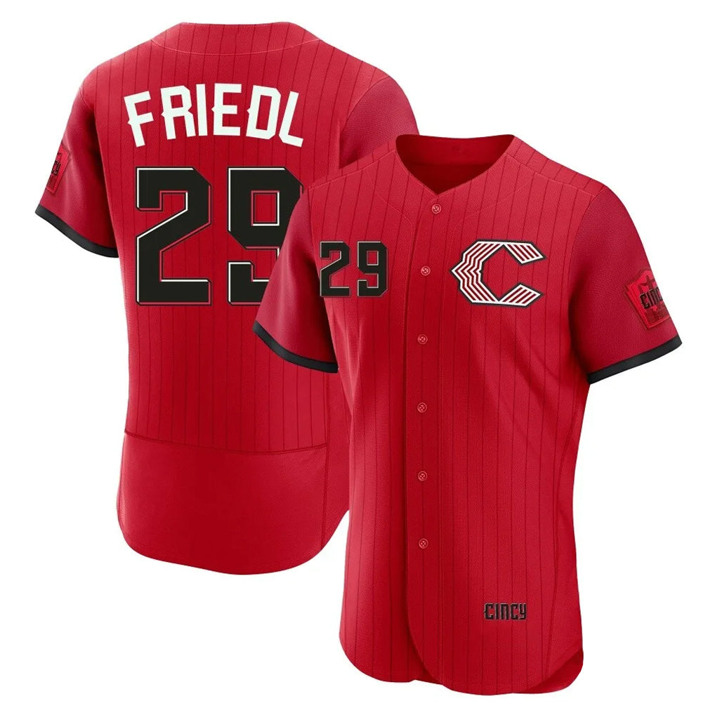Seanshop C.Reds #29 TJ Friedl Player Red 2026 City Connect Limited Elite Home Stitched Jerseys