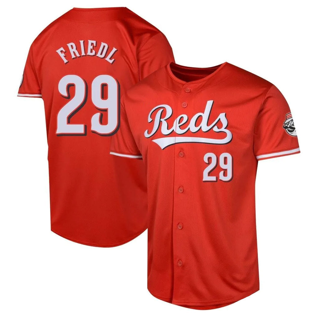Seanshop C.Reds #29 TJ Friedl Player Red 2026 City Connect Limited Home Stitched Jerseys