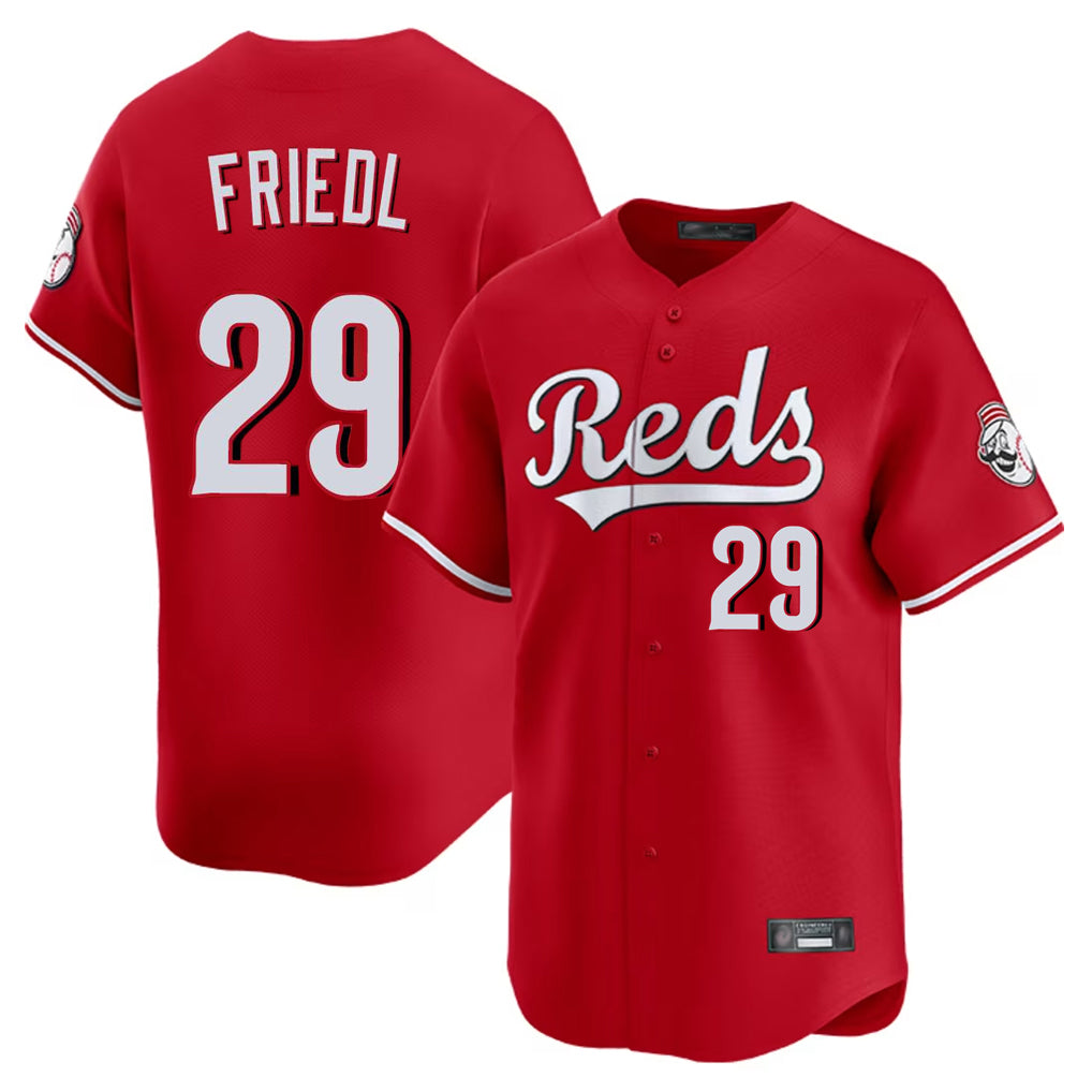 Seanshop C.Reds #29 TJ Friedl Player Red Home Limited Stitched Jerseys