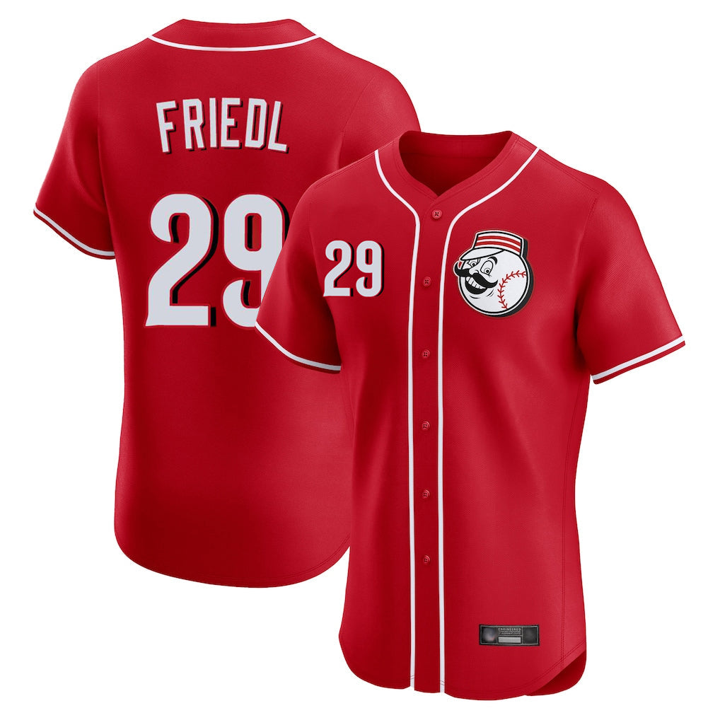 Seanshop C.Reds #29 TJ Friedl Player Red Limited Elite Home Game Stitched Jerseys