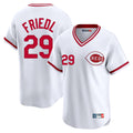 Seanshop C.Reds #29 TJ Friedl Player White Cooperstown Collection Limited T-shirt Home Stitched Jerseys