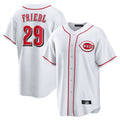 Seanshop C.Reds #29 TJ Friedl Player White Game Home Stitched Jerseys
