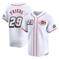 Seanshop C.Reds #29 TJ Friedl Player White Speedway Classic Home Limited Stitched Jerseys
