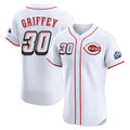 Seanshop C.Reds #30 Ken Griffey Player White Speedway Classic Limited Elite Home Stitched Jerseys
