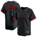 Seanshop C.Reds #37 Tyler Stephenson Player Black City Connect Home Limited Stitched Jerseys