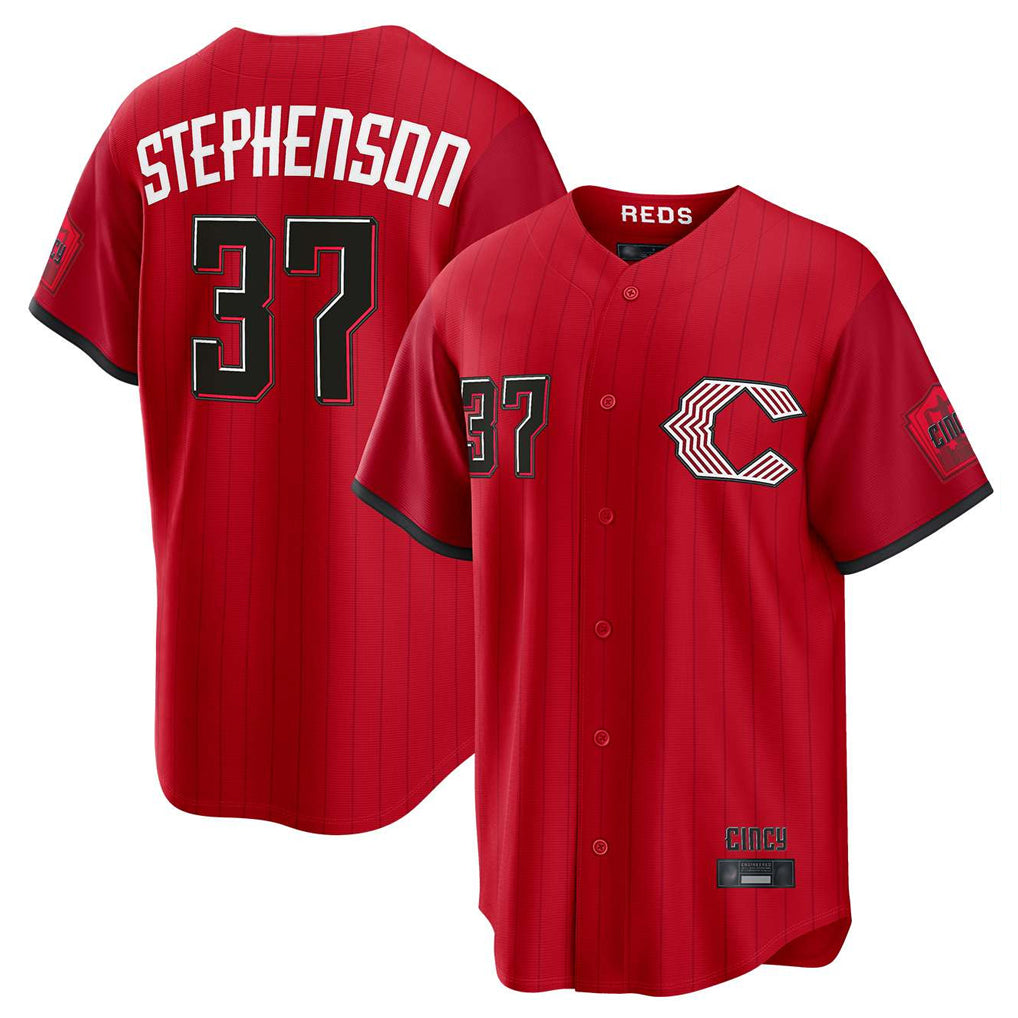Seanshop C.Reds #37 Tyler Stephenson Player Red 2026 City Connect Home Game Stitched Jerseys