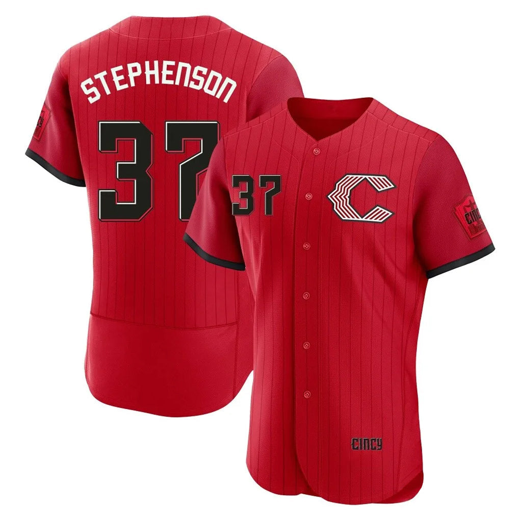 Seanshop C.Reds #37 Tyler Stephenson Player Red 2026 City Connect Limited Elite Home Stitched Jerseys
