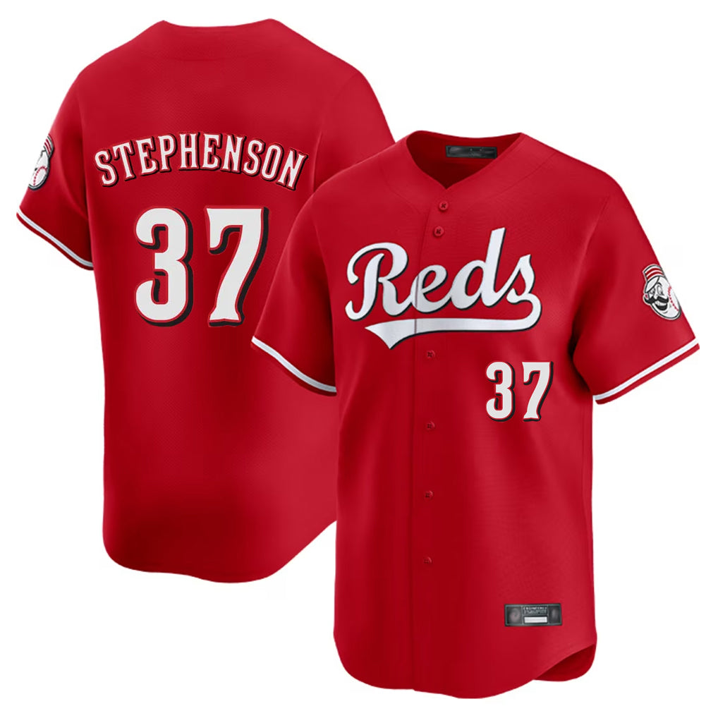 Seanshop C.Reds #37 Tyler Stephenson Player Red Home Limited Stitched Jerseys