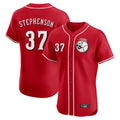 Seanshop C.Reds #37 Tyler Stephenson Player Red Limited Elite Home Game Stitched Jerseys