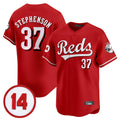 Seanshop C.Reds #37 Tyler Stephenson Player Red Vapor Premier Limited Home Stitched Jerseys