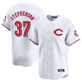 Seanshop C.Reds #37 Tyler Stephenson Player White Limited Home Stitched Jerseys