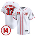 Seanshop C.Reds #37 Tyler Stephenson Player White Vapor Premier Limited Home Stitched Jerseys