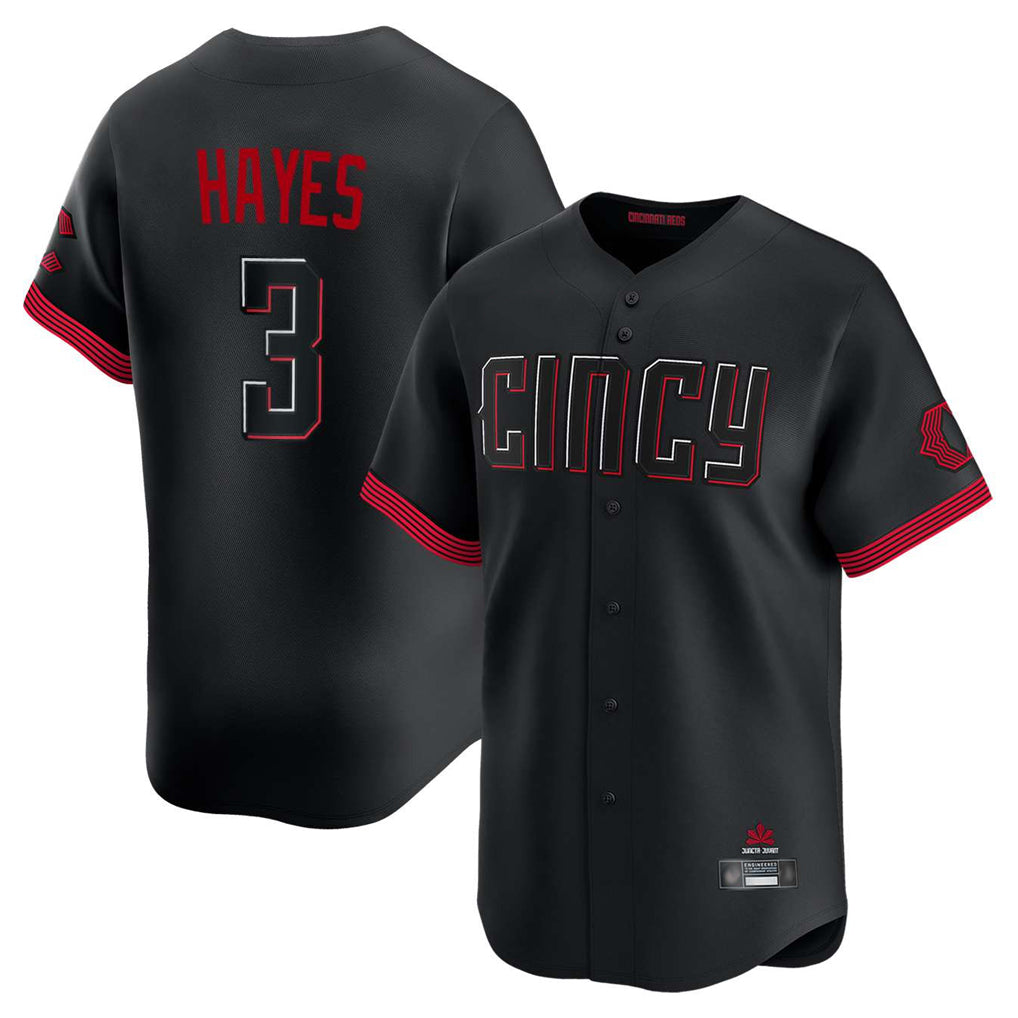 Seanshop C.Reds #3 Ke'Bryan Hayes Player Black City Connect Home Limited Stitched Jerseys