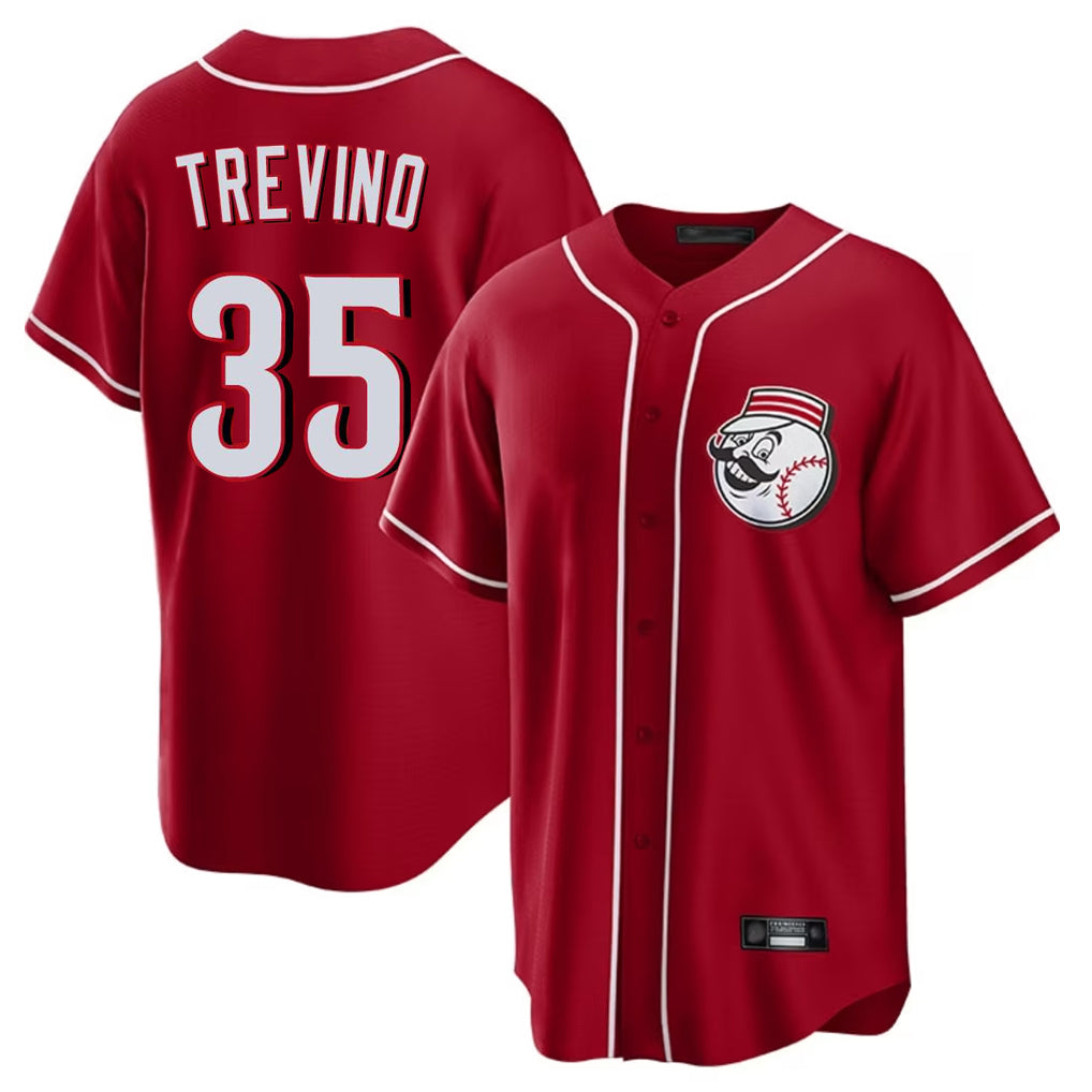 Seanshop C.Reds #3 Ke'Bryan Hayes Player Red Game Home Stitched Jerseys