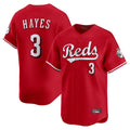 Seanshop C.Reds #3 Ke'Bryan Hayes Player Red Home Limited Stitched Jerseys