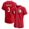 Seanshop C.Reds #3 Ke'Bryan Hayes Player Red Limited Elite Home Game Stitched Jerseys