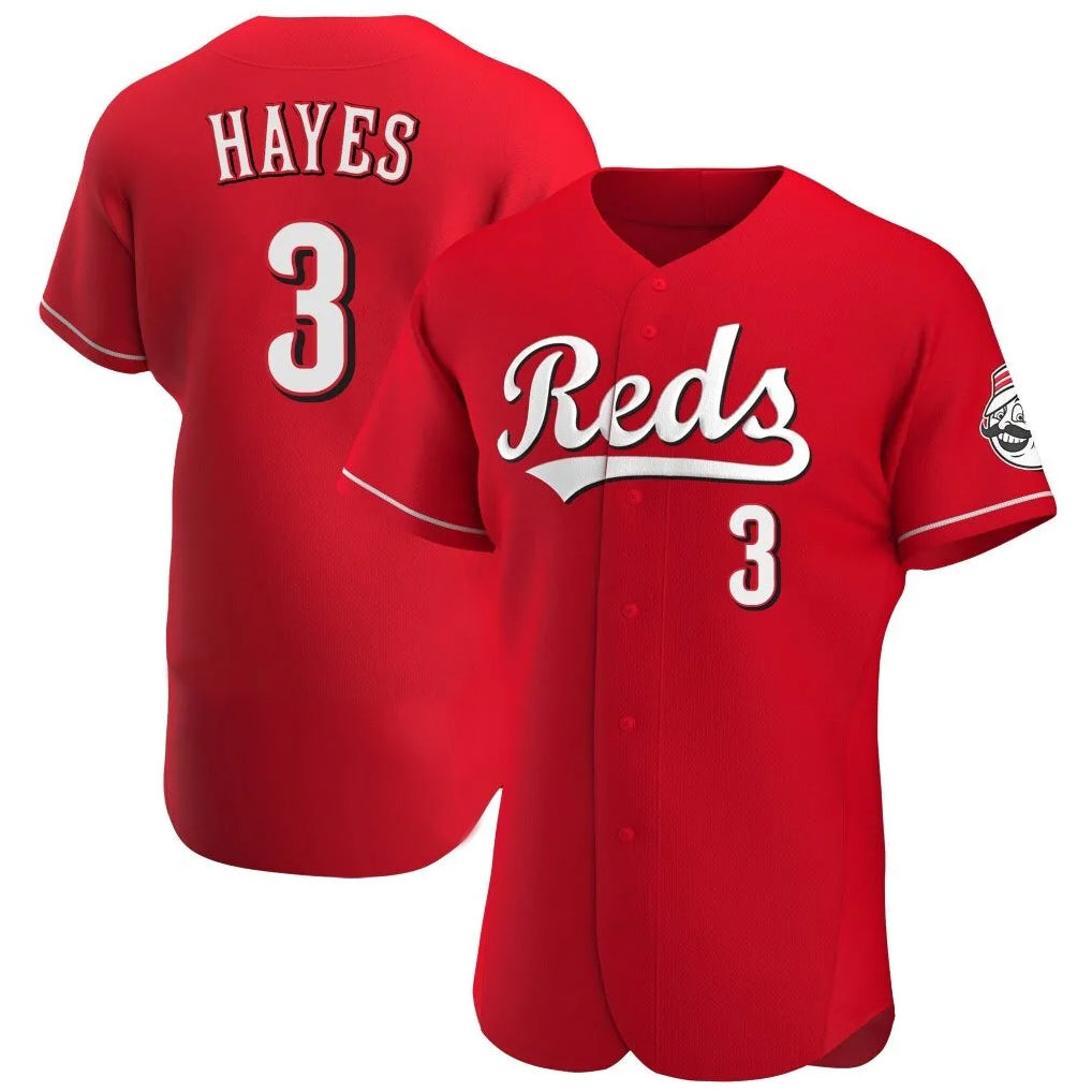 Seanshop C.Reds #3 Ke'Bryan Hayes Player Red Limited Elite Home Stitched Jerseys