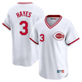 Seanshop C.Reds #3 Ke'Bryan Hayes Player White Cooperstown Collection Limited T-shirt Home Stitched Jerseys