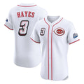 Seanshop C.Reds #3 Ke'Bryan Hayes Player White Speedway Classic Limited Elite Home Stitched Jerseys