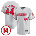 Seanshop C.Reds #44 Elly De La Cruz Player Gray Vapor Premier Limited Home Stitched Jerseys